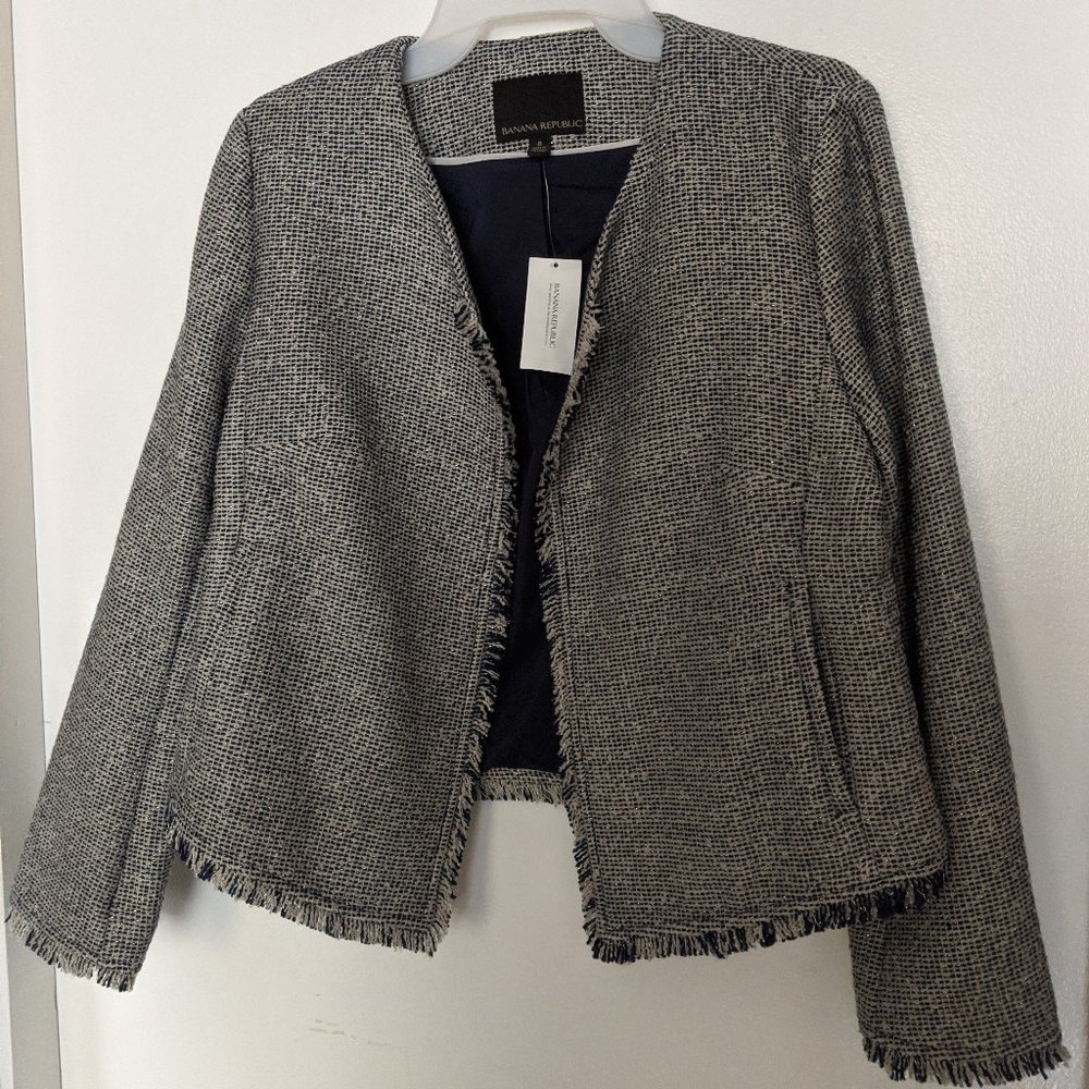 Banana Republic Boucle Tweed Blazer